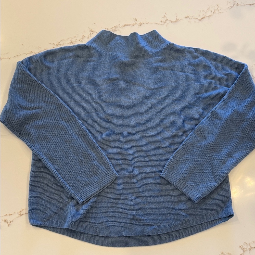 lululemon Ribbed Cowl Neck Sweater in Blue XS/S